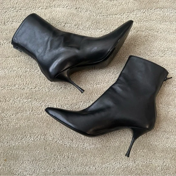 Hollywould Ellie Leather Ankle & Knee High Chain Leather Boots Black EU 39 NIB - Picture 10 of 16